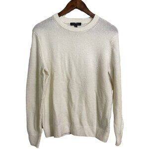 Banana Republic Women's Cream Wool Mohair Blend Crewneck Sweater Size Small
